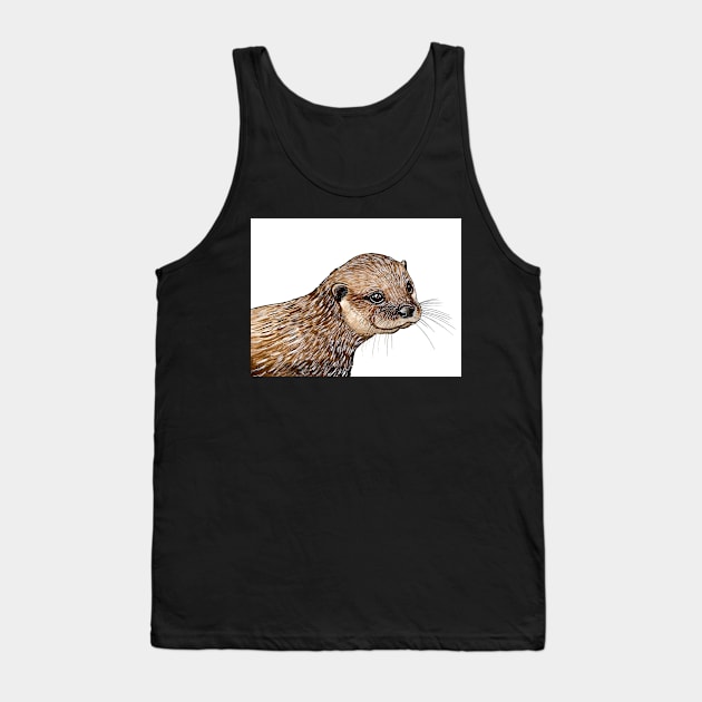 Otter Tank Top by Viviredsonja